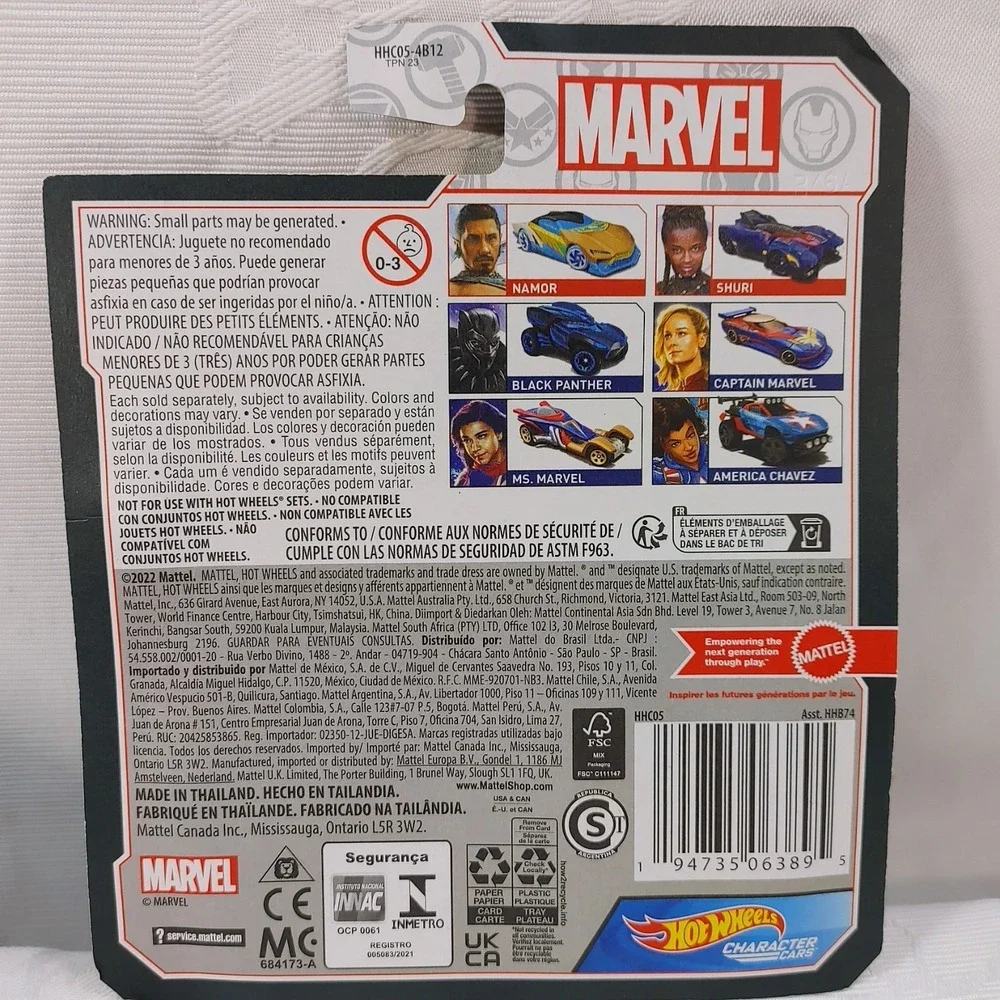 Hot Wheels Black Panther Shuri Purple Character Cars Marvel Studios - Picture 4 of 4